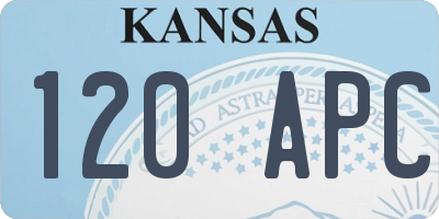 KS license plate 120APC