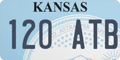 KS license plate 120ATB