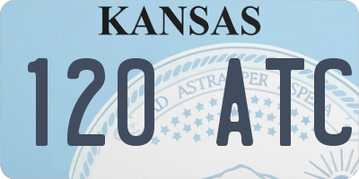 KS license plate 120ATC