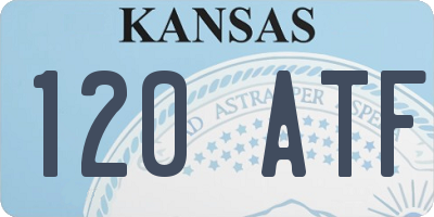 KS license plate 120ATF