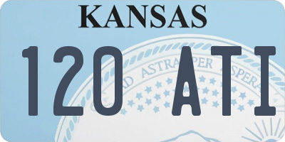 KS license plate 120ATI