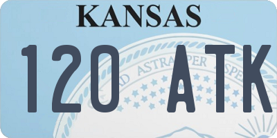 KS license plate 120ATK