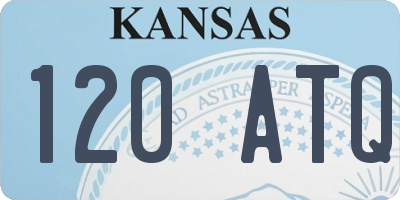 KS license plate 120ATQ