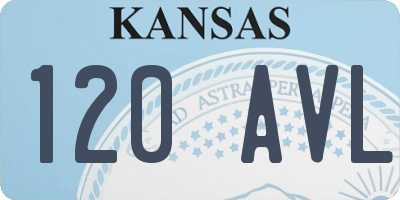 KS license plate 120AVL