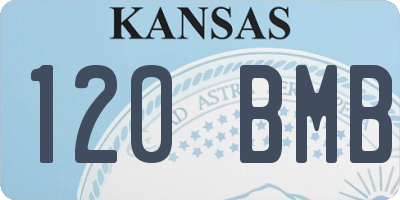 KS license plate 120BMB