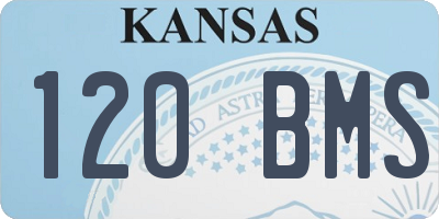 KS license plate 120BMS