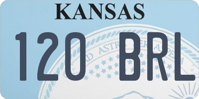 KS license plate 120BRL