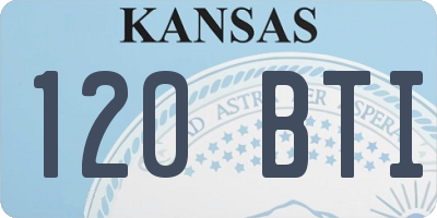 KS license plate 120BTI