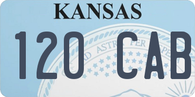 KS license plate 120CAB