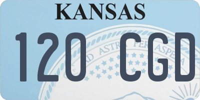 KS license plate 120CGD