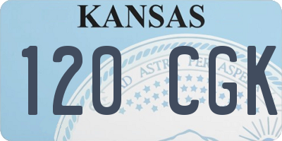 KS license plate 120CGK