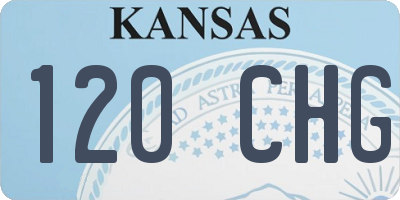 KS license plate 120CHG