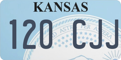 KS license plate 120CJJ