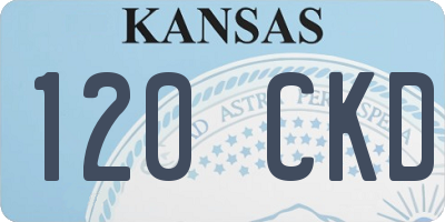 KS license plate 120CKD