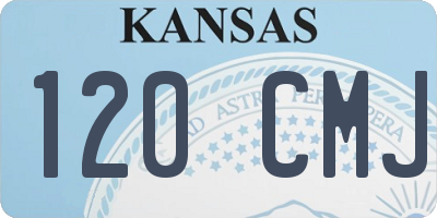 KS license plate 120CMJ