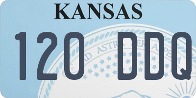 KS license plate 120DDQ