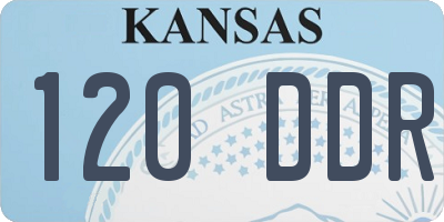 KS license plate 120DDR