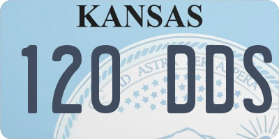 KS license plate 120DDS