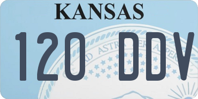 KS license plate 120DDV