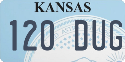 KS license plate 120DUG