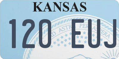 KS license plate 120EUJ