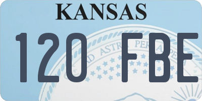 KS license plate 120FBE