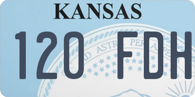 KS license plate 120FDH