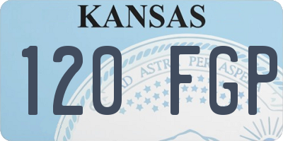 KS license plate 120FGP