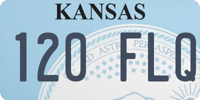 KS license plate 120FLQ