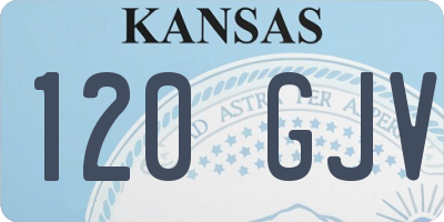 KS license plate 120GJV
