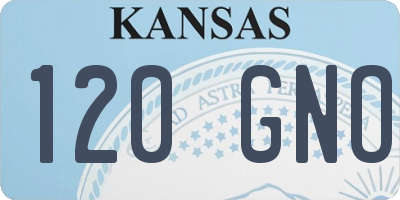 KS license plate 120GNO