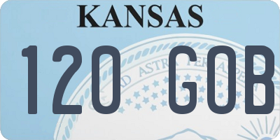 KS license plate 120GOB