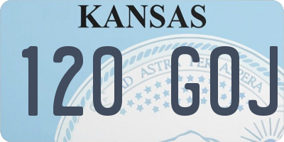 KS license plate 120GOJ