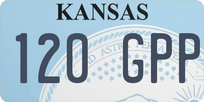 KS license plate 120GPP