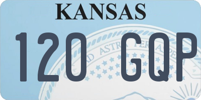 KS license plate 120GQP