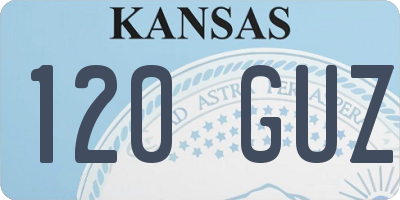 KS license plate 120GUZ