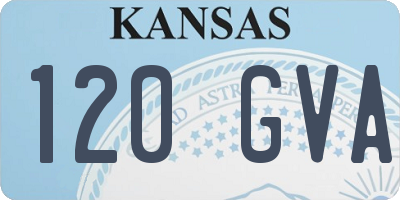 KS license plate 120GVA
