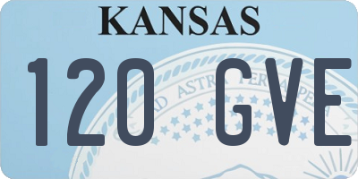 KS license plate 120GVE