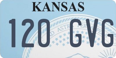 KS license plate 120GVG