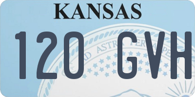 KS license plate 120GVH