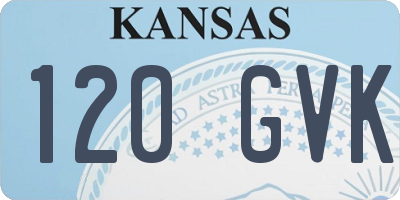 KS license plate 120GVK