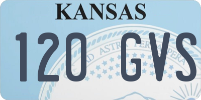 KS license plate 120GVS
