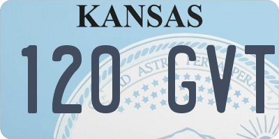 KS license plate 120GVT