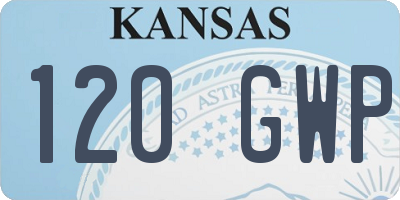 KS license plate 120GWP