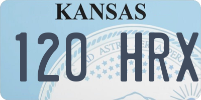 KS license plate 120HRX