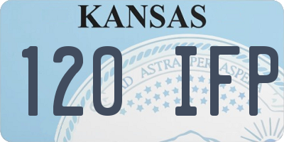 KS license plate 120IFP