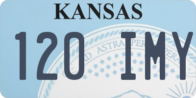 KS license plate 120IMY