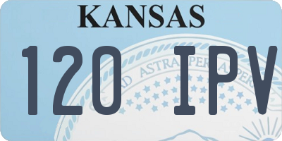 KS license plate 120IPV