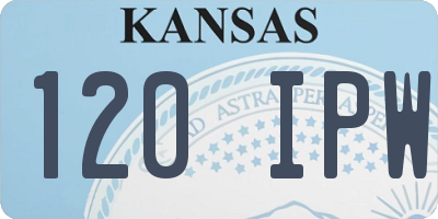 KS license plate 120IPW