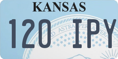 KS license plate 120IPY